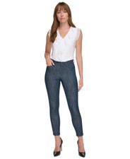 Tommy Hilfiger Women's Slim-Leg Pants Navy, 4 