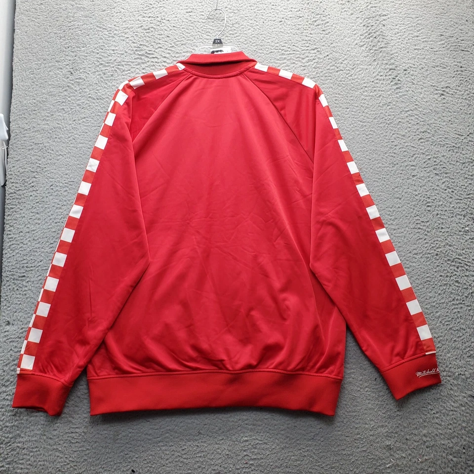 MLS New York Red Bulls Mitchell & Ness Chaqueta de Pista Fútbol para Hombres 2XL Multi Cremallera Foto 2 de 4
