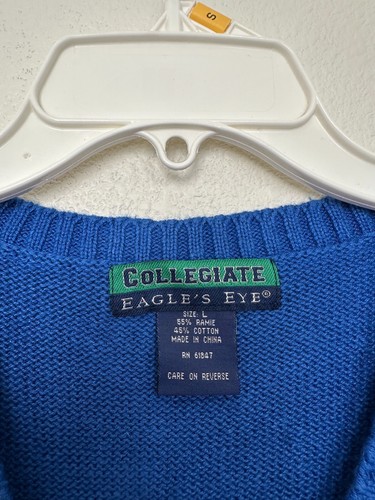 Collegiate Eagle's Eye Vtg Kentucky Varsity Knit Vest Deadstock Women Large NEW - Picture 3 of 10