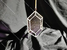Purple Ripple Gem - Inspired by Rupee, 8bit Retro Arcade StainedGlass Zelda Link