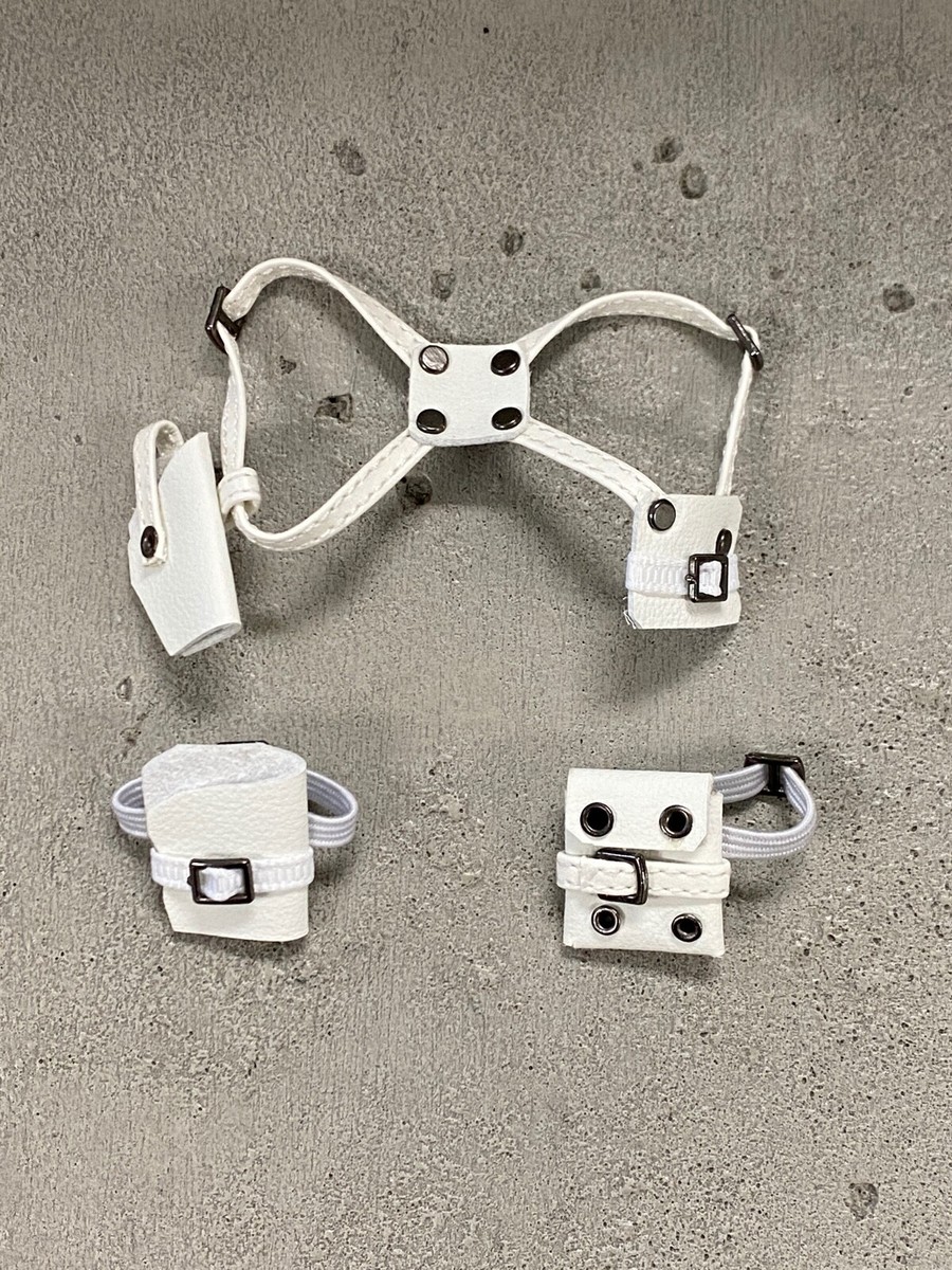 KL-PNXB-WHT: Imbracatura E Fondine Bianche 1/12 Per Mezco One:12 Punisher - Foto 6