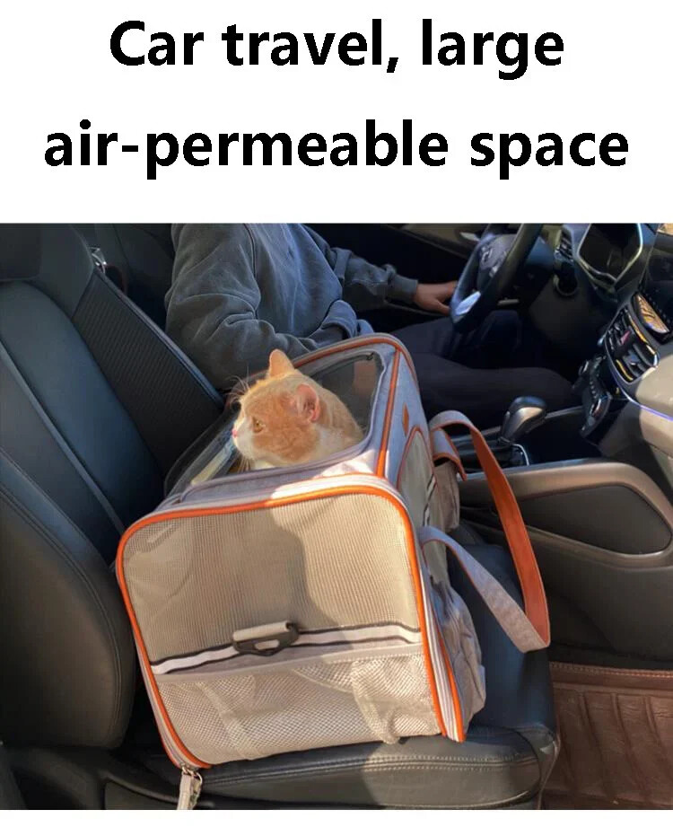 Portable Crossbody Pet Carrier Backpack for Dogs & Cats  