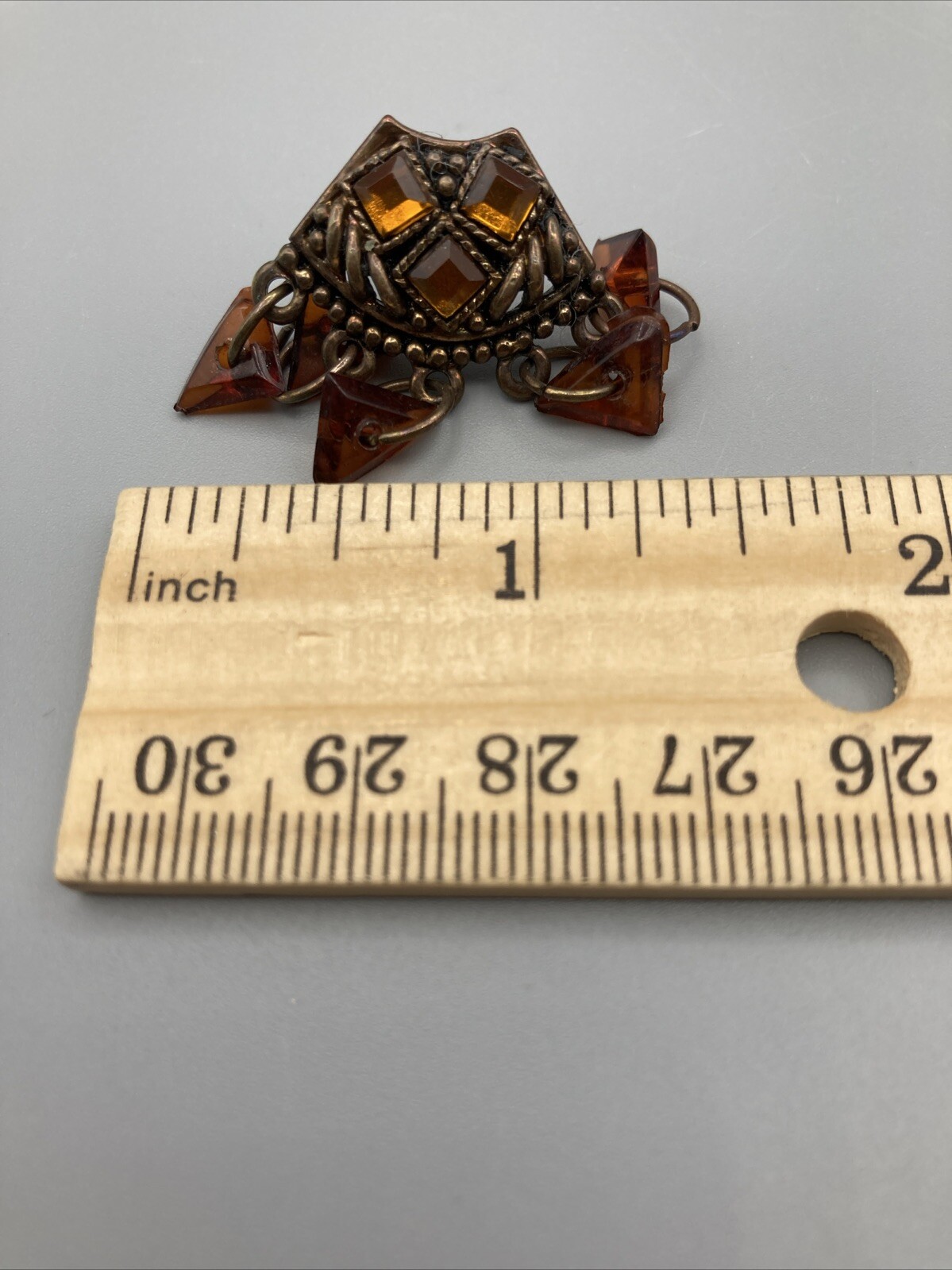 Multi-colored Brown Stone Boho Dangle, Post Earri… - image 16