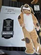 Playful Pup Dog Puppy Animal Cute Dress Halloween Toddler Child Costume-0/6 Mon