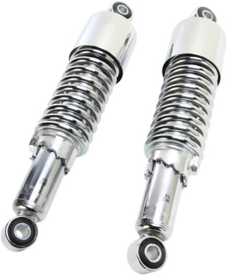 Emgo Custom Shorty Shocks Chrome/Chrome Eye Lower Mounting w/Shroud 17-05693