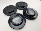 CENTER CAPS WHEEL HUB Car Truck Black semi gloss Sport Racing 4WD Size 106mm.