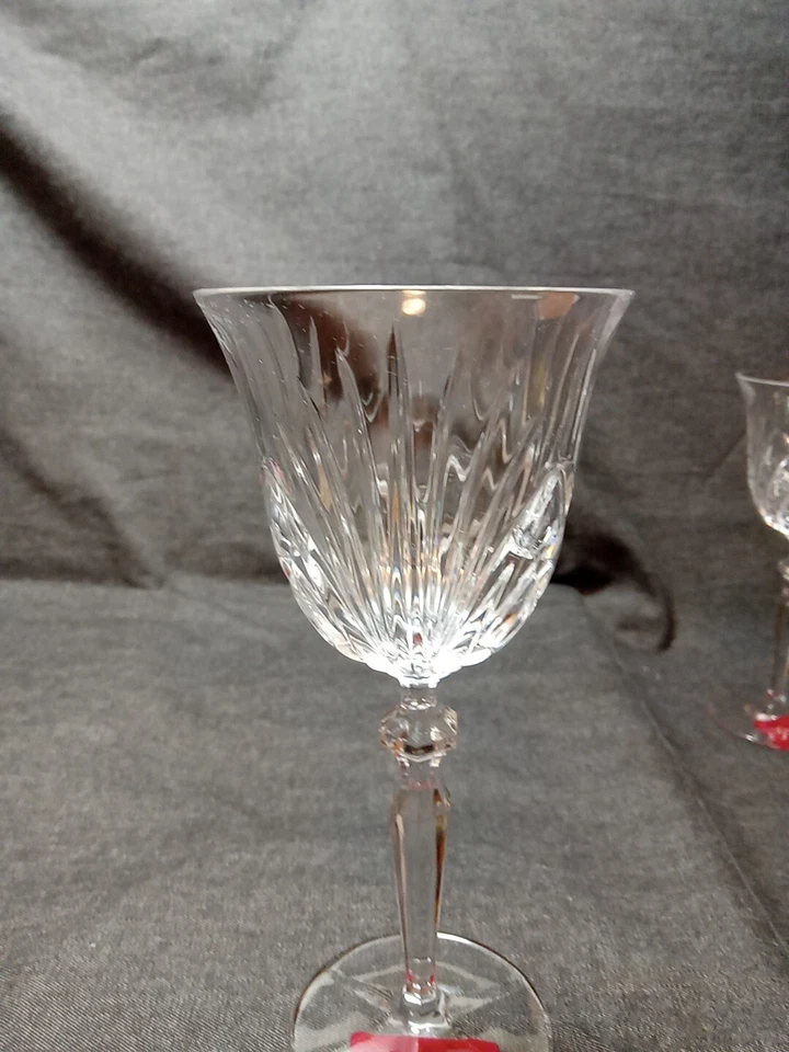 6 New Gorham Crystal Rosewood(newer) Goblet Glasses - Image 4 of 4