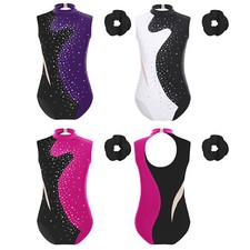 Kids Girls Dance Leotard Training Gymnastics Outfit Rhythmic Gymnastics Romper