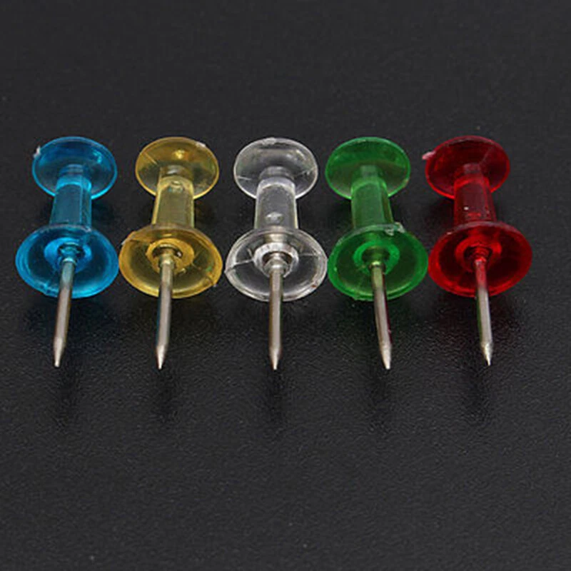 Push Pin Assorted Transparents Colorful Making Thumbtack Pins Cork Board  ﻿ - Image 4 of 4