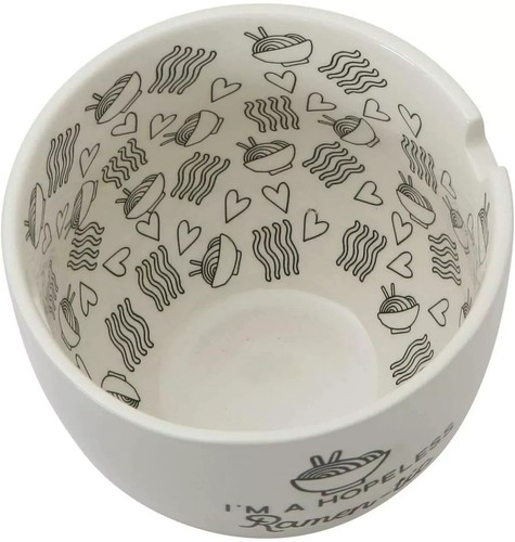 Enesco 6002424 Our Name is Mud Hopeless Ramen-Tic Soup Bowl and Chopsticks Set - Picture 2 of 3
