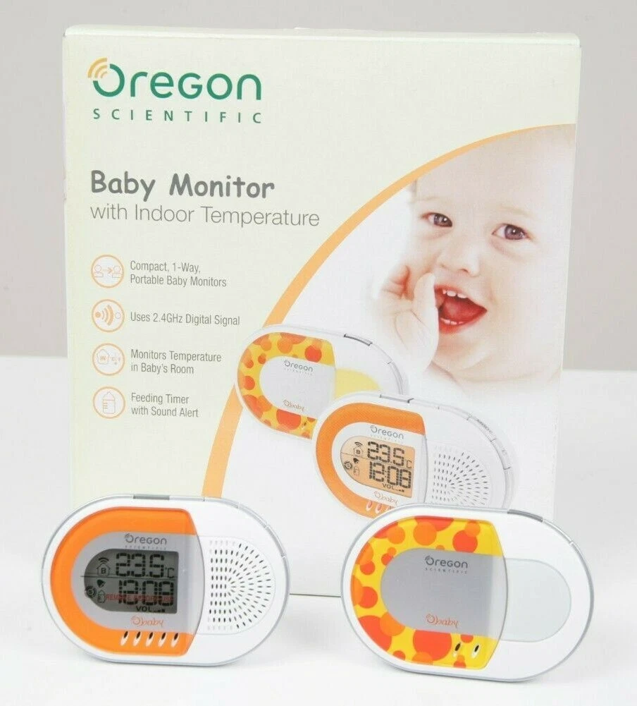 BABY MONITOR OREGON SCIENTIFIC BBM211/BBR211 WITH INDOOR TEMPERATURE AND TIME