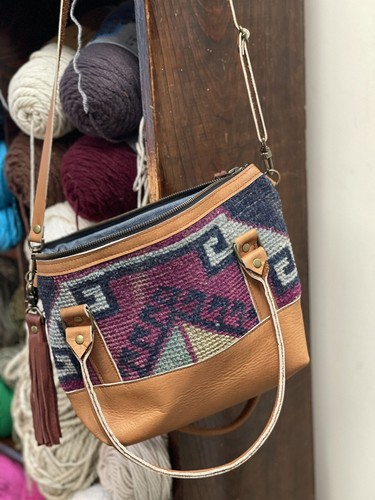Leather & Turkish Rug Purse