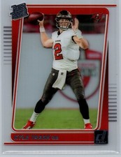 Kyle Trask 2021 Panini Clearly Donruss Rated Rookie RC #56 Tampa Bay Buccaneers