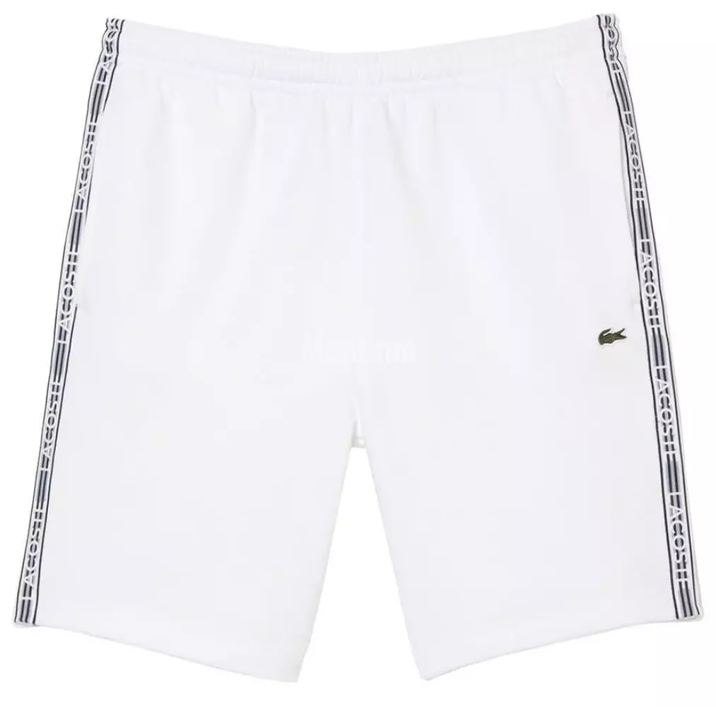 White lacoste best sale shorts