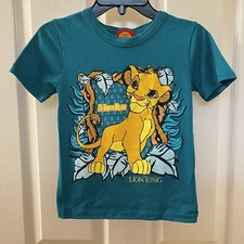 Vintage Disney The Lion King Simba Graphic T-Shirt Single Stitch USA Kids Size 7