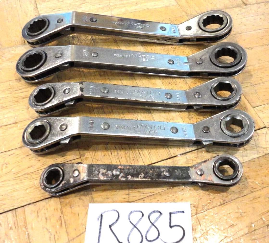 MATCO TOOLS 5 PIECE METRIC RATCHETING BOX END OFFSET WRENCHES | eBay