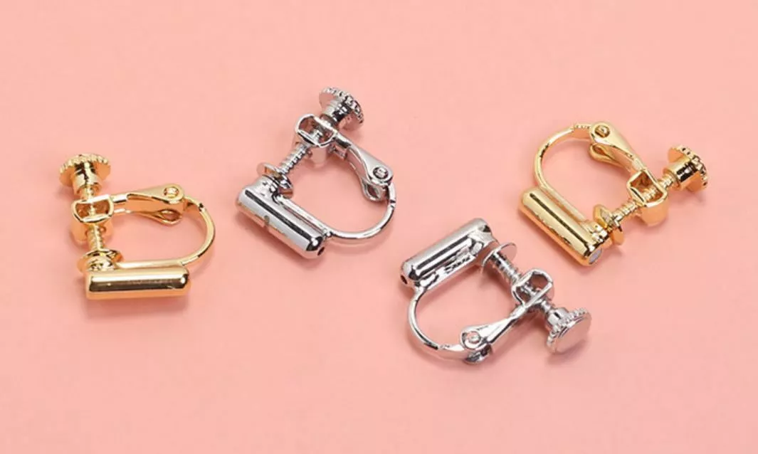 2 Pieces Screw Back Clip on Earring Converters From Pierced Earrings Findings