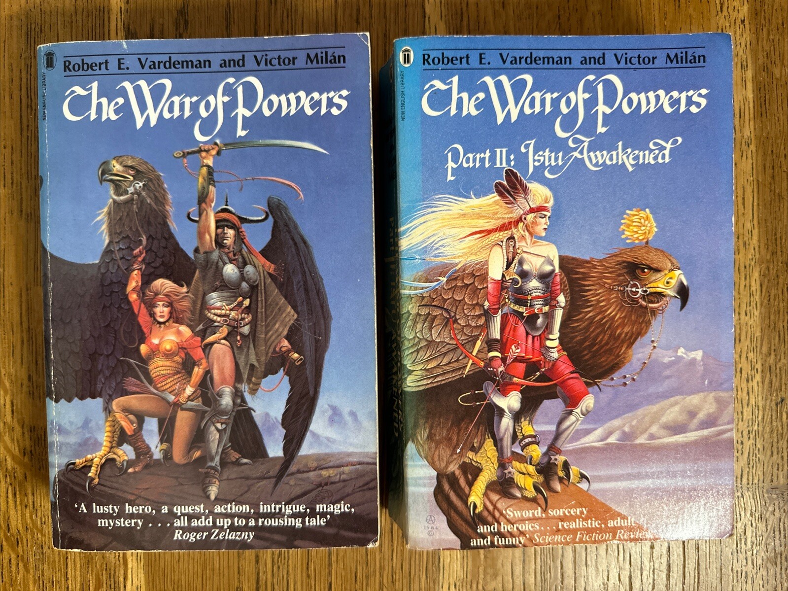 The War of Powers Vols I & II by Robert E. Vardeman & Victor Milan UK NEL PB Set