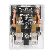 High Power Relay JQX-62F-2C Coil Voltage DC12V 80A DPDT 2NO 2NC Electronmagnetic