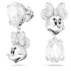 NIB Swarovski Crystal Disney Minnie Mouse Drop Earrings Rhodium Plated — photo 2
