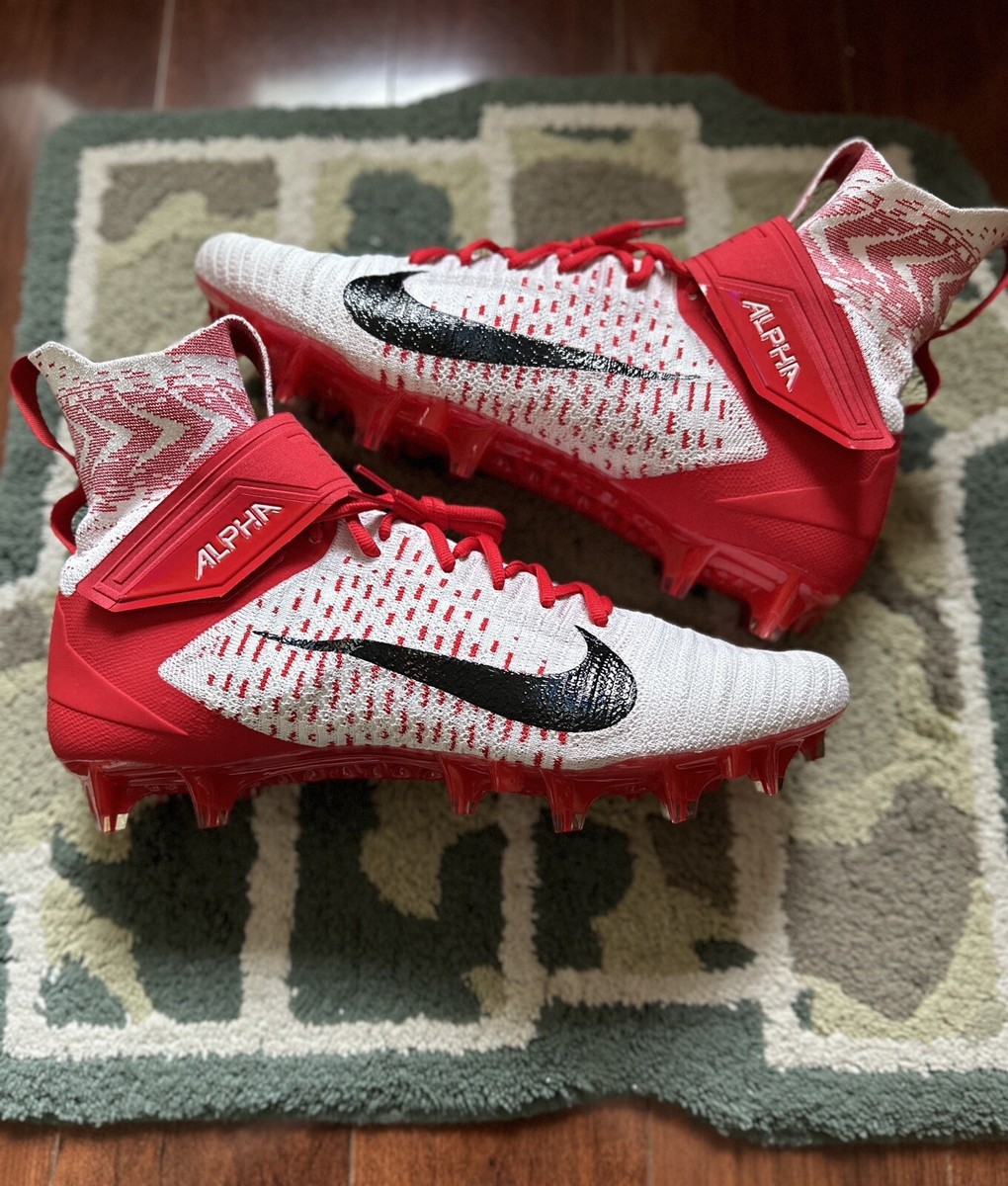 BV2077 107 - Size 17 RARE Nike Alpha Menace Elite 2 White  display picture 3