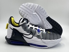 NIKE LEBRON WITNESS VI WHITE/BLCK-PERSIAN VIOLET CZ4052 100 US MEN SZ 10.5