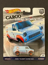 HOT WHEELS CARGO CARRIERS 2018 FORD TRANSIT SUPER VAN GULF CAR Culture