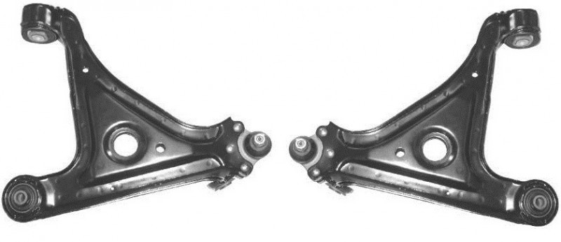 Bras de suspension avant droit et gauche en acier pour Opel Omega B Berline et Break