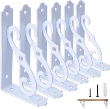 Decorative Shelf Brackets, 5 Inch Wall Mounted Floating Shelf Bracket for DIY