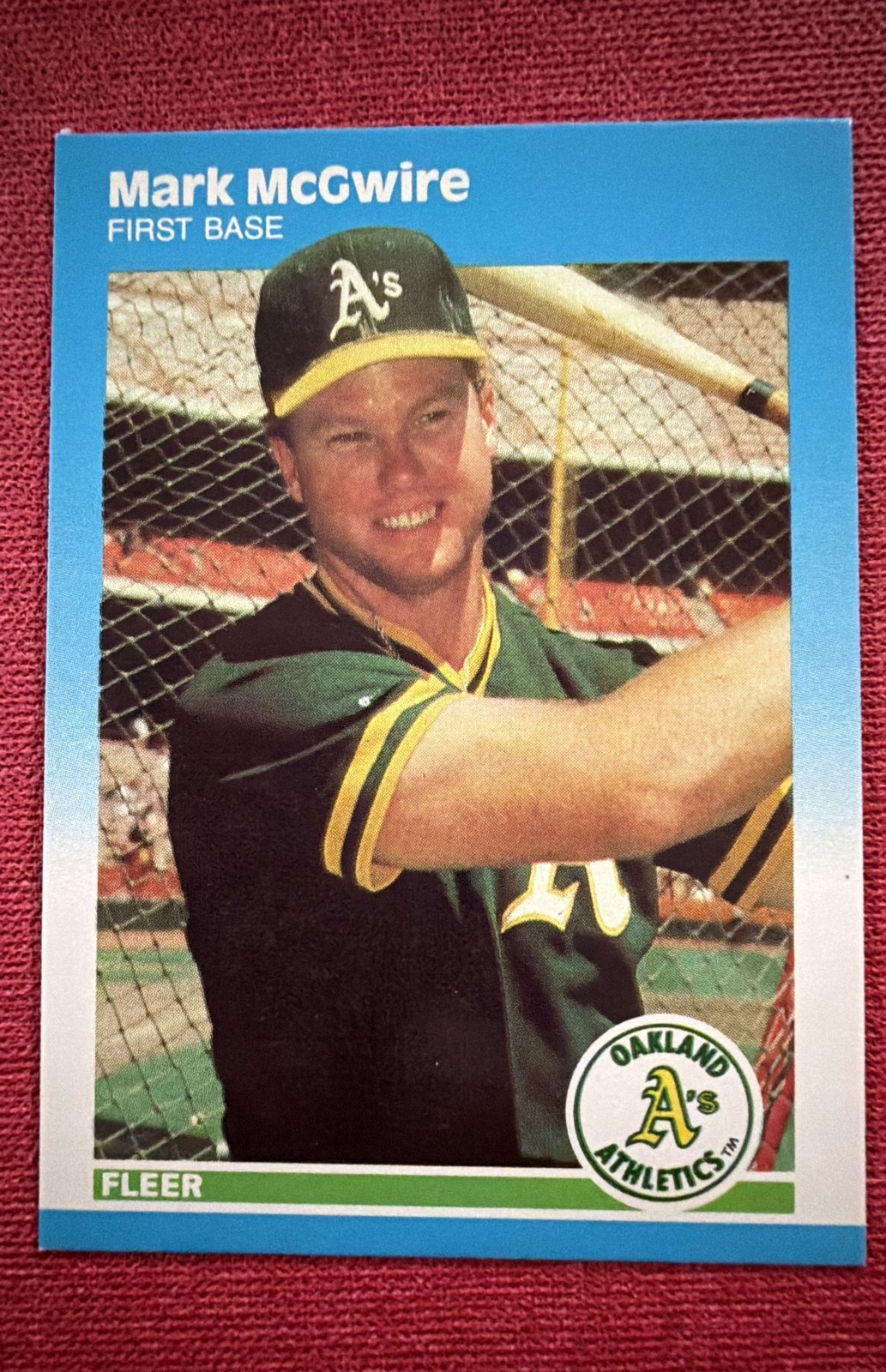 1987 Fleer Update - Mark McGwire #U-76