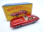 VINTAGE MATCHBOX LESNEY No.32b JAGUAR E TYPE IN ORIGINAL BOX 1962
