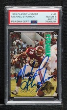 PSA/DNA 1993 Classic Four Sport Collection Michael Strahan PSA/DNA 8 HOF 7ut