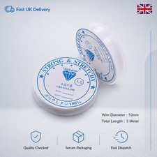 1mm 5m Transparent Elastic Rope Crystal Line Rubber Cord for Jewelry Making