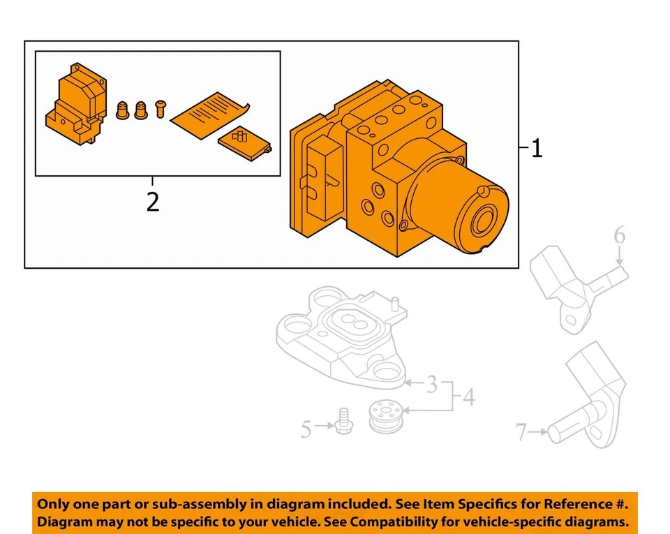 Audi A5 2018 ABS bomba actuador de freno antibloqueo fabricante de equipos originales 66 k millas (LKQ ~ 438558721) Foto 4 de 4