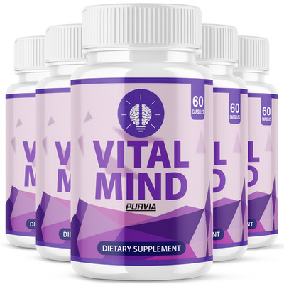 (5Pack) Vital Mind Capsules Support Energy Mental Focus Memory VitalMind (300ct)