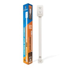 Electrical Outlet Extender. Access Hard-to-Reach Outlets Features USB-A, USB