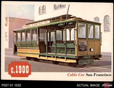 1955 Topps Rails & Sails #66 Cable Car 4 - VG/EX