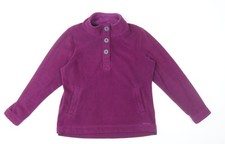 Womens UK M Regular Rohan Purple Henley Sweatshirt
