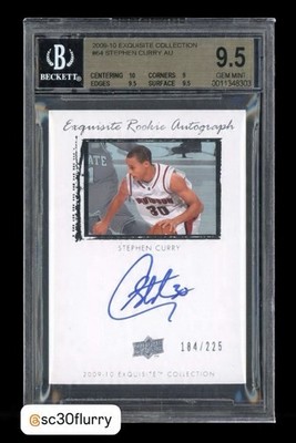 その他 2009-10 Stephen Curry RC AUTO 2009 Exquisite Collection Stephen Curry ROOKIE AUTO RC 179/225 BGS