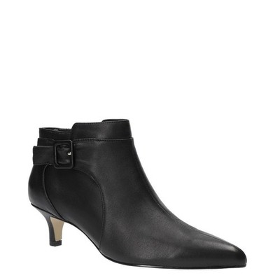 Bella Vita Women's Black Suede Leather Jani Ankle Booties 6M