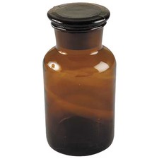 Reagent Bottle, Amber, Wide, 30 Ml, Pk8 (Formerly Lab Safety Supply),  5Yhh9