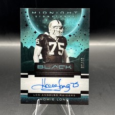 2025 Panini Black #MSHLO Howie Long Midnight Signatures ON CARD Auto 30/30🔥