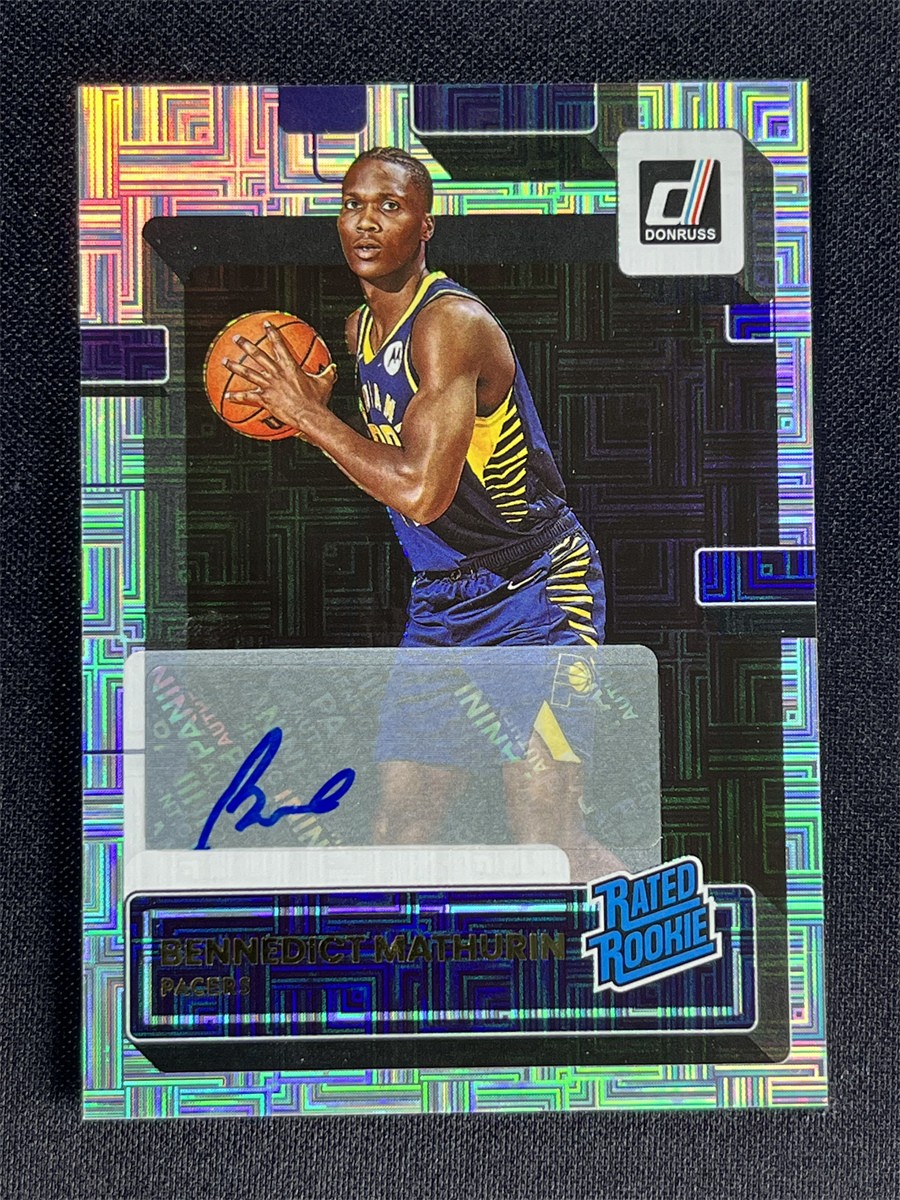 2022-23 Panini Donruss Bennedict Mathurin #206 Mojo Rated Rookie RC Auto Pacers
