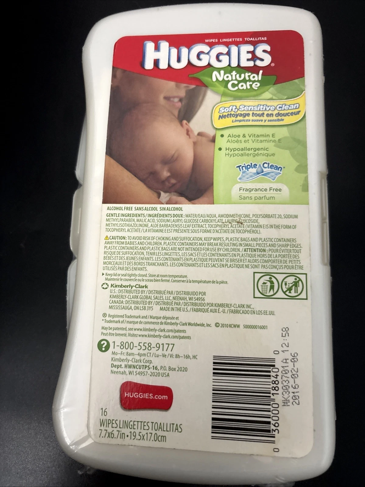 Huggies Baby Diaper Wipes Container Case Travel Size Sealed ￼