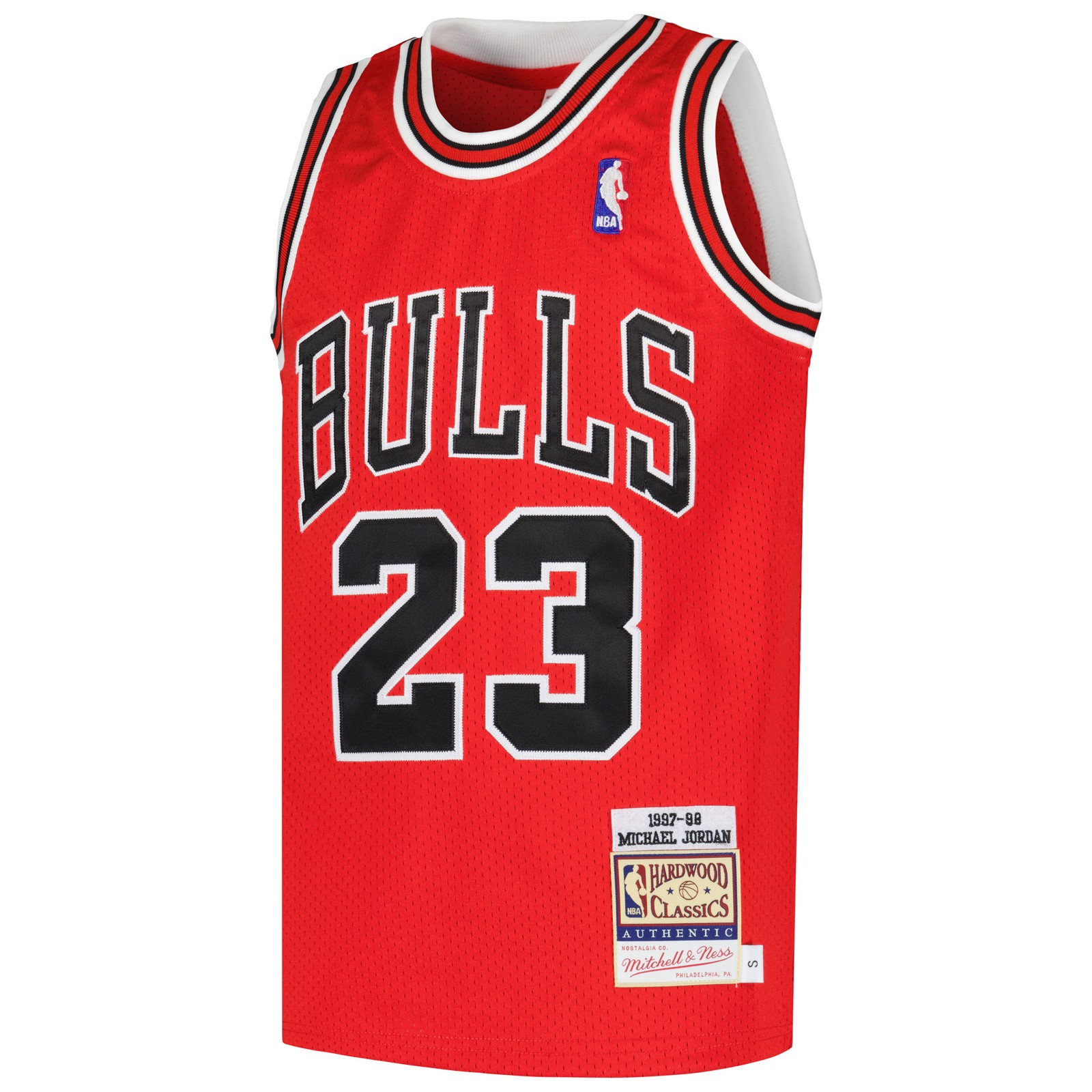 Youth Mitchell & Ness Michael Jordan Red Chicago Bulls Hardwood Classics 1997/98 thumbnail 2