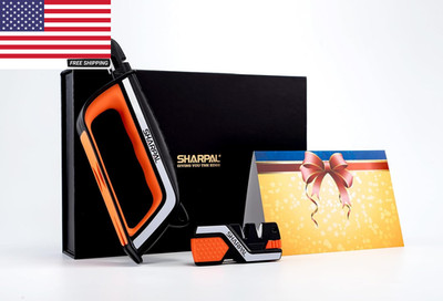 Pocket Knife Sharpener & Garden Tool Sharpener, Sharpening Straight and Serrated