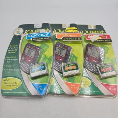 3 Leap Frog - iQUEST Grades 6 - 8 Science, Social studies, & math, cartridge