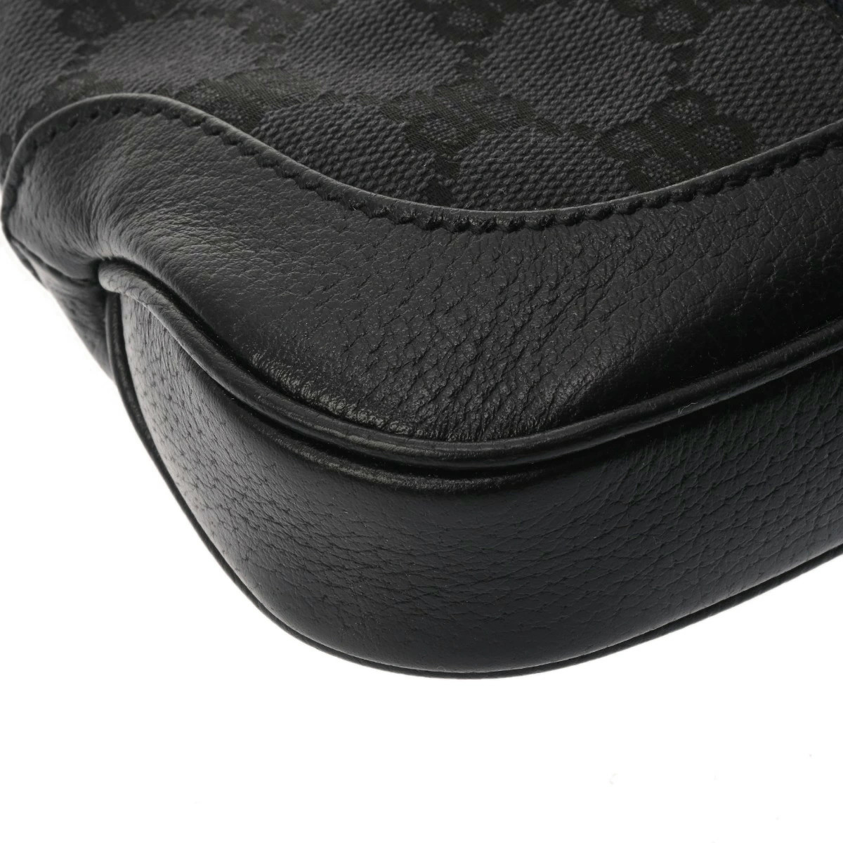 GUCCI Mini Shoulder Bag The Hacker Project Jackie 1961 Black Canvas Leather image 7