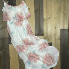 Show Me Your Mumu Women's XS Caitlin Ruffle Maxi Dress Floral Flowy Multicolor