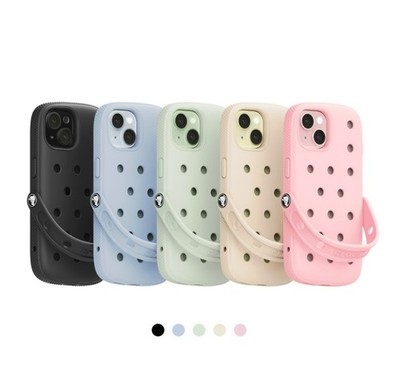 i Phone 15 Crocs Case 5 colors Black / Bone / Pink / Mint / Blue | eBay